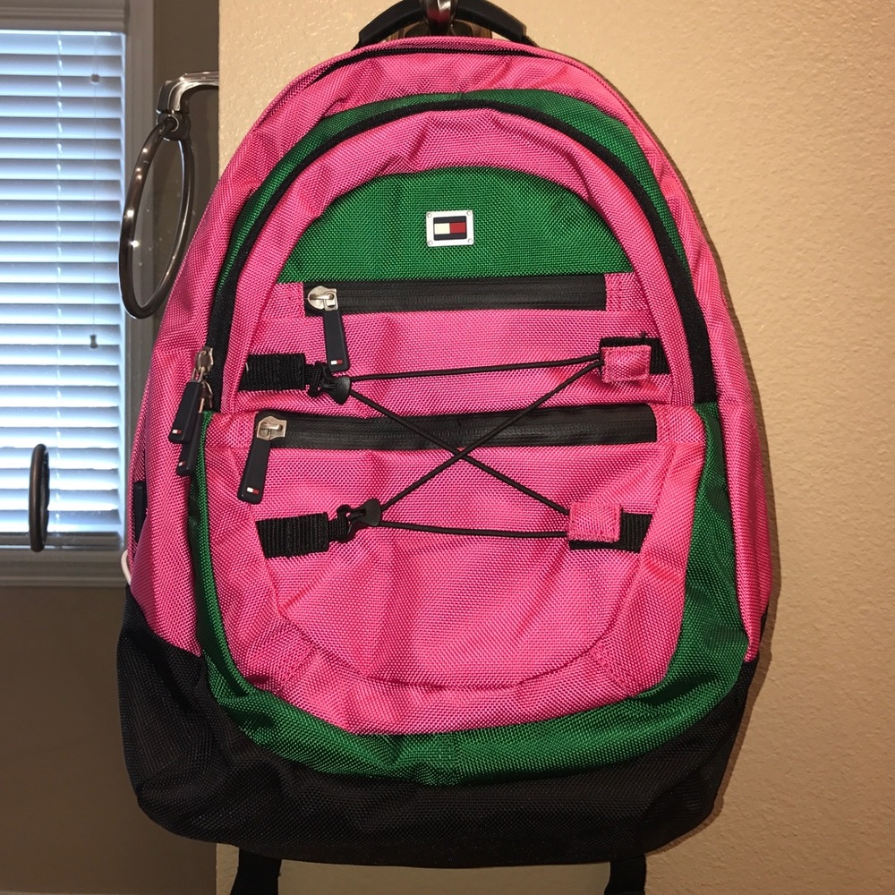 Tommy Hilfiger laptop multi pocket backpack NWOT