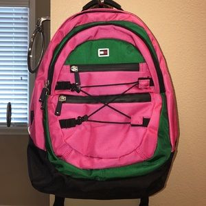 Tommy Hilfiger laptop multi pocket backpack NWOT