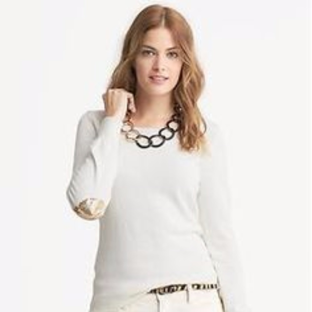 ⬇️NWOT Banana Republic Sequin Elbow Patch Sweater