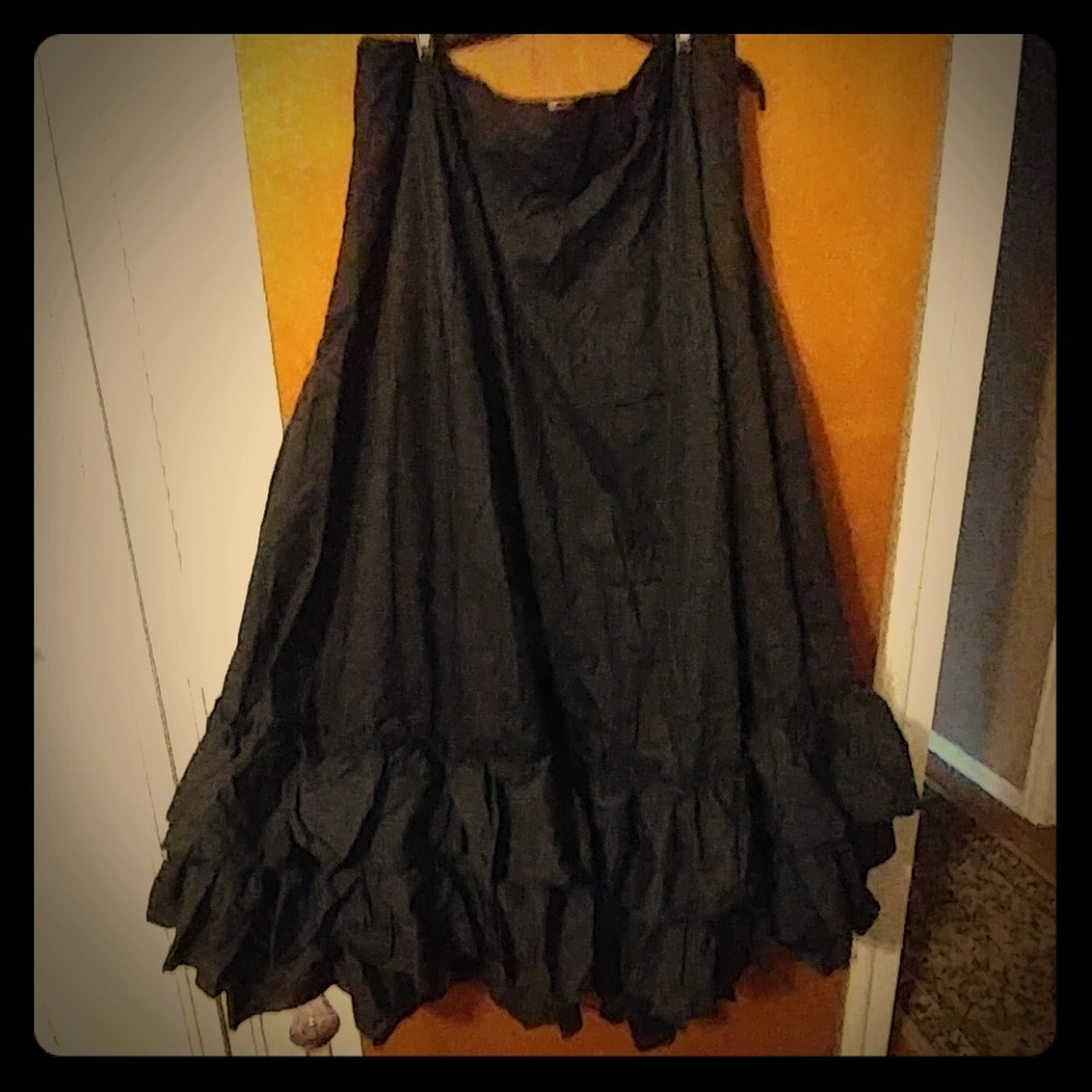 Long flair skirt western