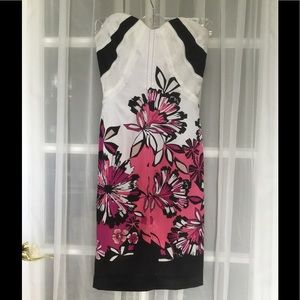 Bebe strapless floral dress