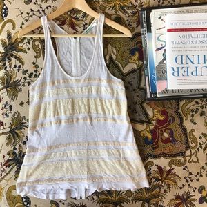 White lace and crochet urban outfitters tank