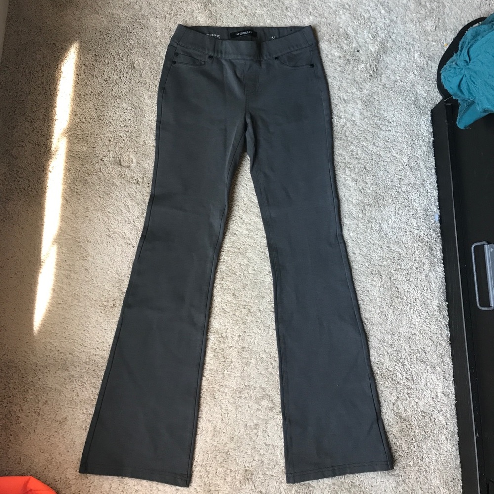 Work slacks stretch material