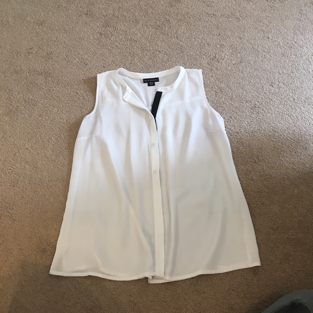 Button Down White Blouse