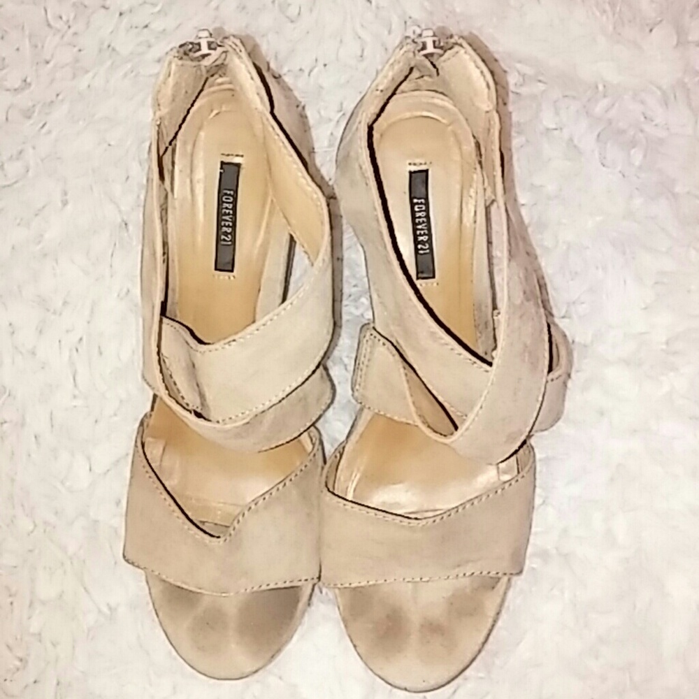 Forever21 Wedge booties sandals