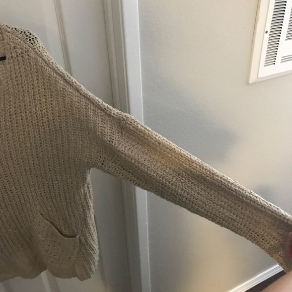 Beige off the shoulder sweater sold - Picture 6 of 6