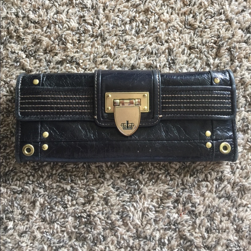 Juicy couture black leather wallet
