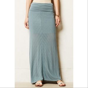 Anthropologie teal maxi skirt size XS
