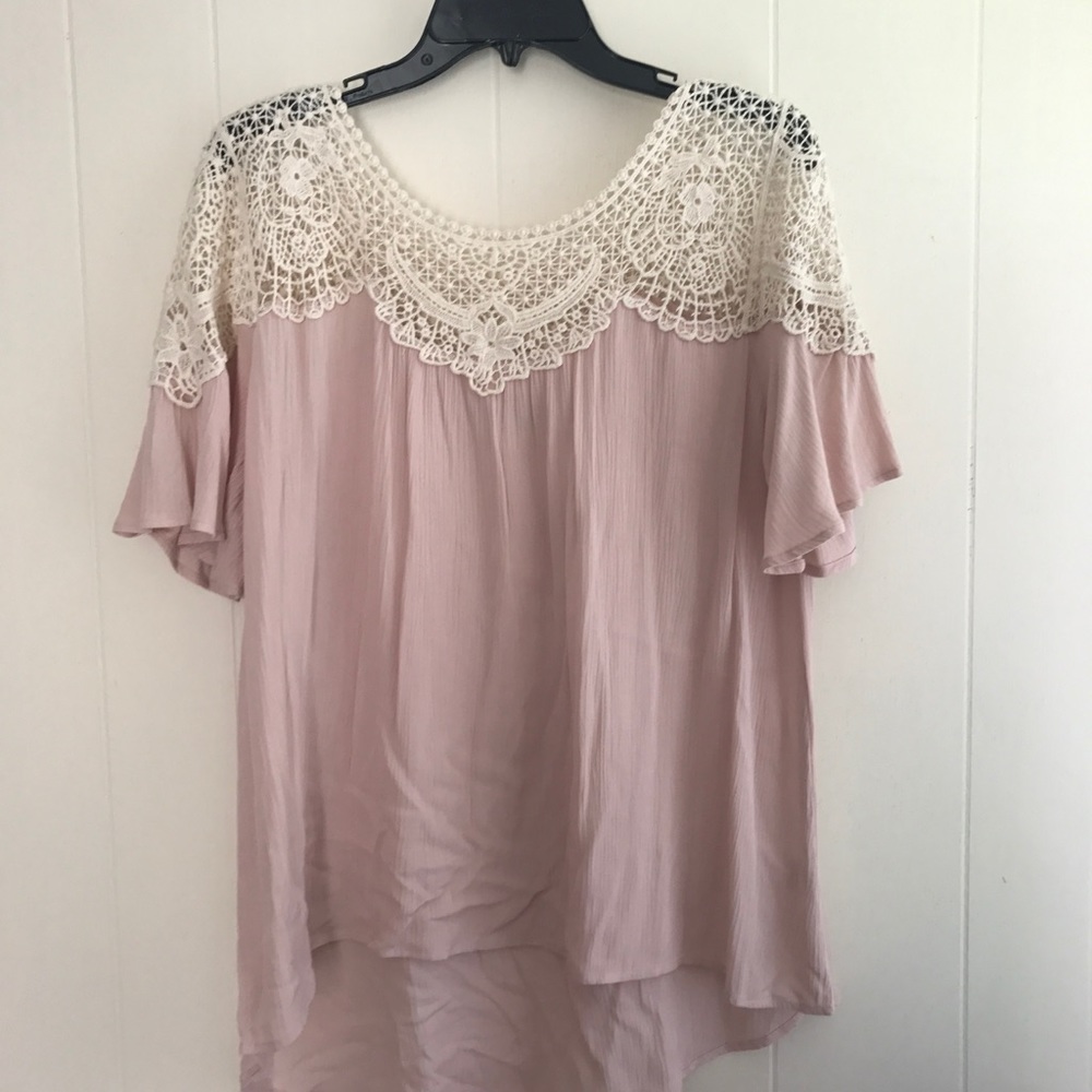 Light pink top