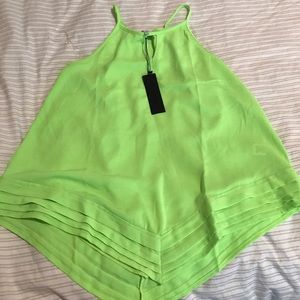 Bright green/yellow tank