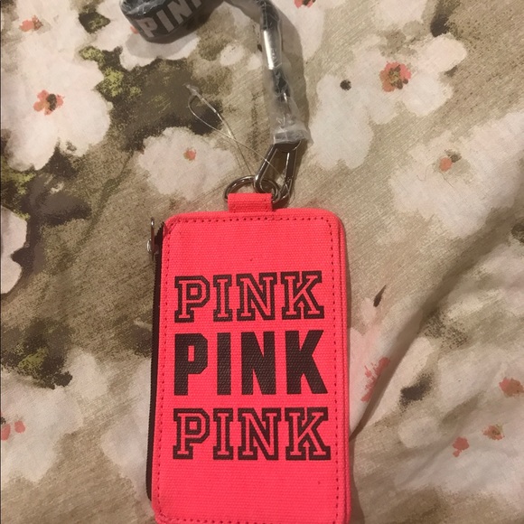 PINK Victoria's Secret Accessories - PINK card holder with lanyard