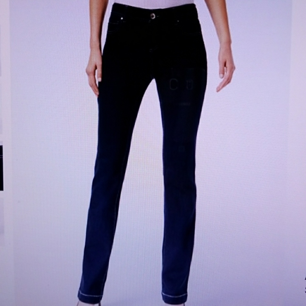 NWT INC Dark wash stretch blue bootcut denim jeans - Picture 3 of 5
