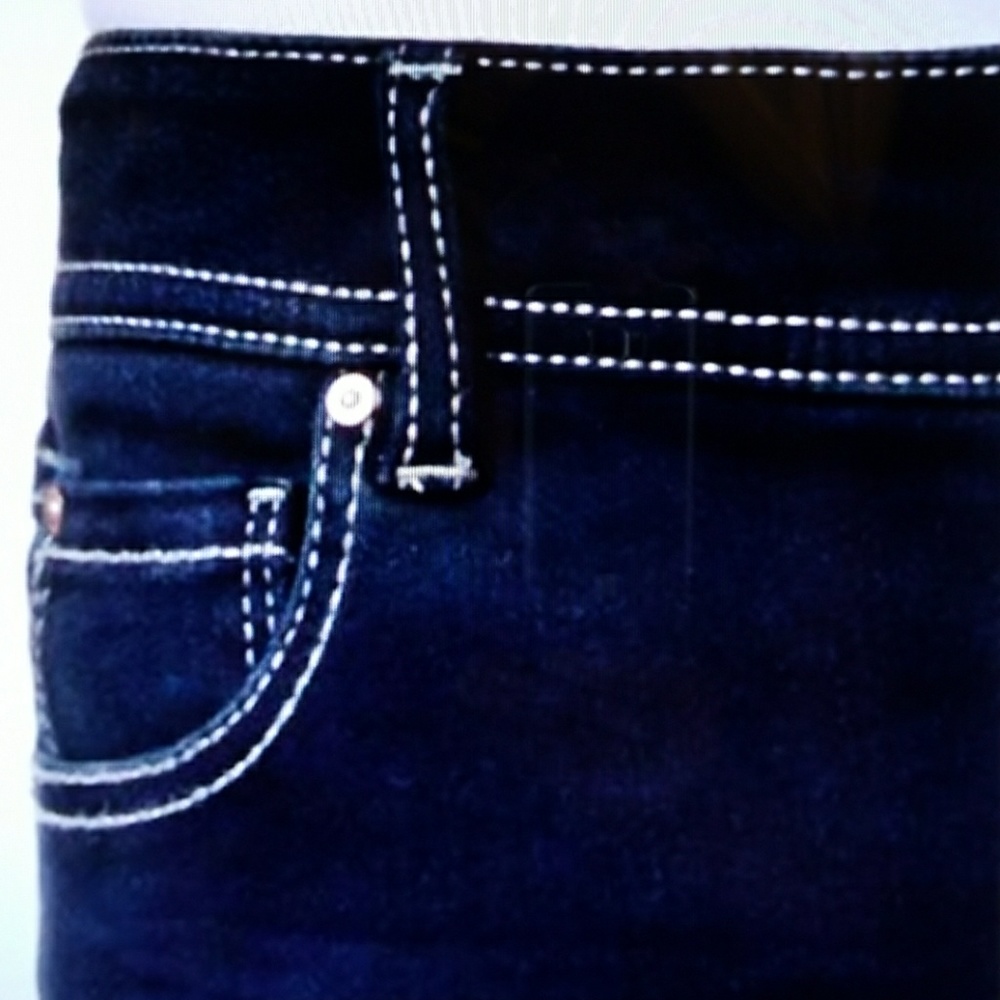 NWT INC Dark wash stretch blue bootcut denim jeans - Picture 5 of 5