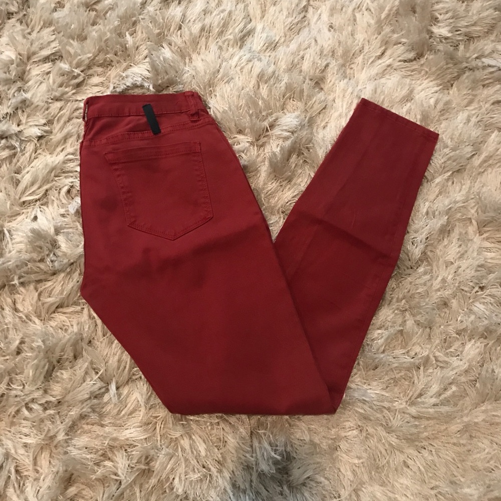 BLANK NYC Red Skinny Stretch Jeans
