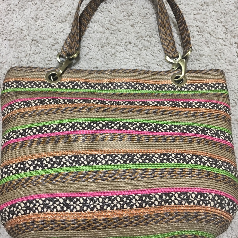 Eric Javits Clip II Raffia Designer Handbag