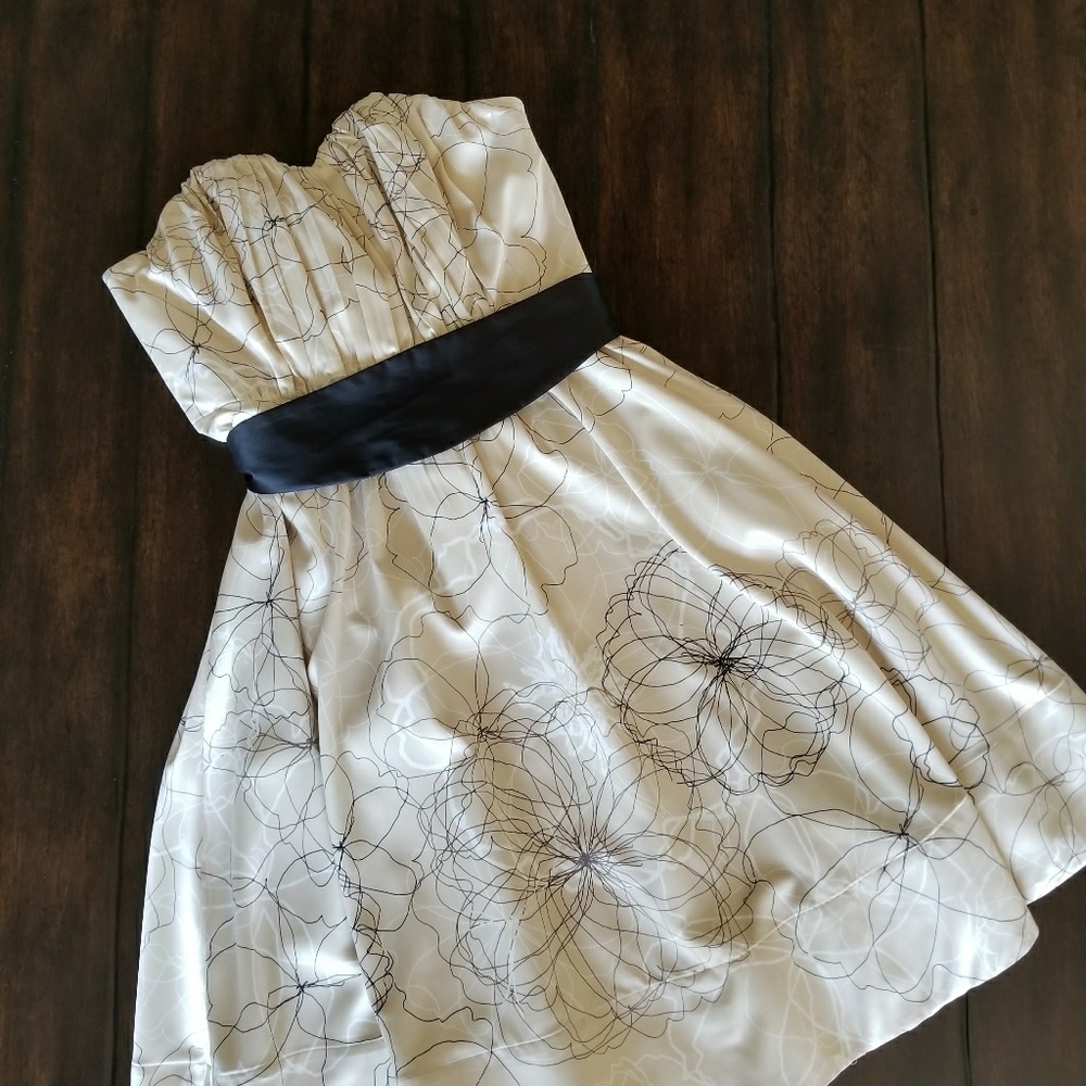 The Limited Floral Strapless Dress