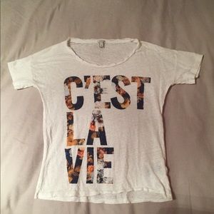 J.Crew "C'est La Vie" Tee