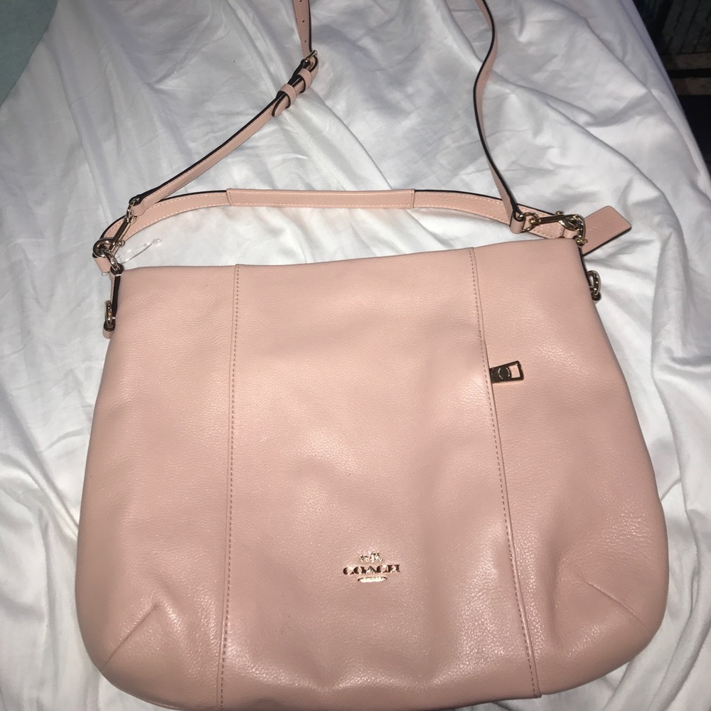 NWOT Coach Blush Pink Leather Crossbody / Hand Bag