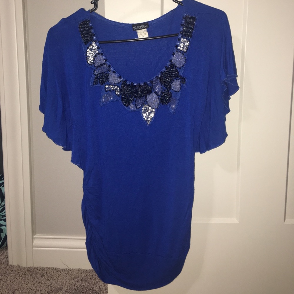 Bright blue Daytrip  blouse