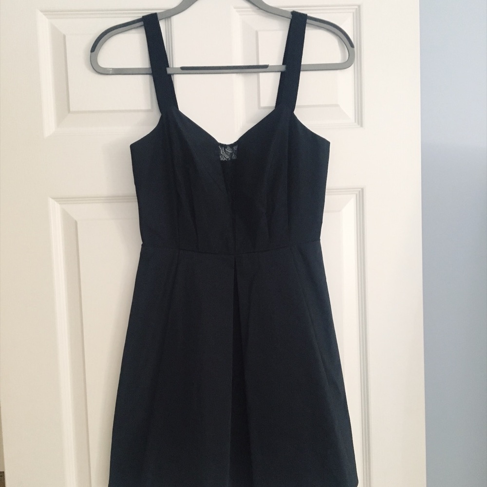 BCBGeneration Black Lace Insert Dress