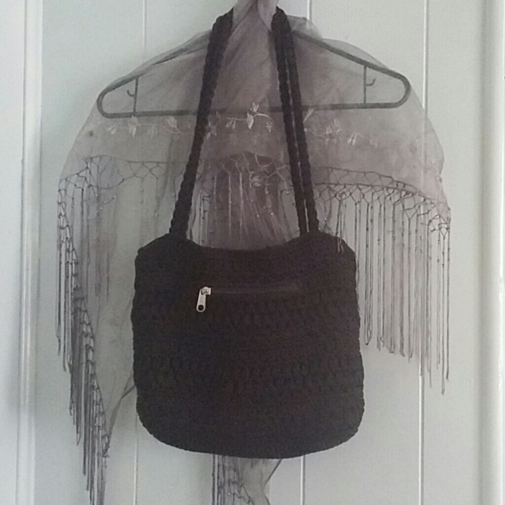 Lina Lovely Black Bag w/Seven Pockets