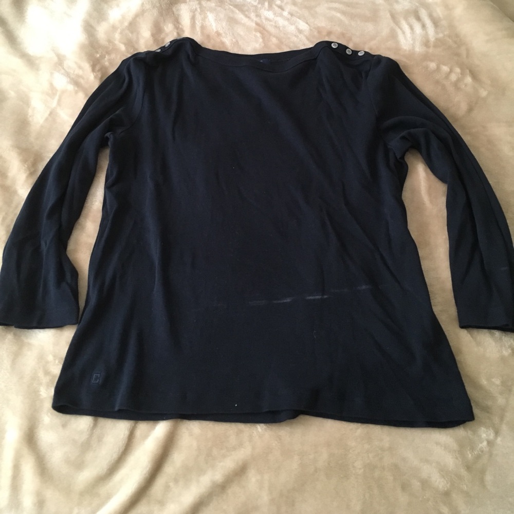 Chaps Boatneck Long sleeved T shirt