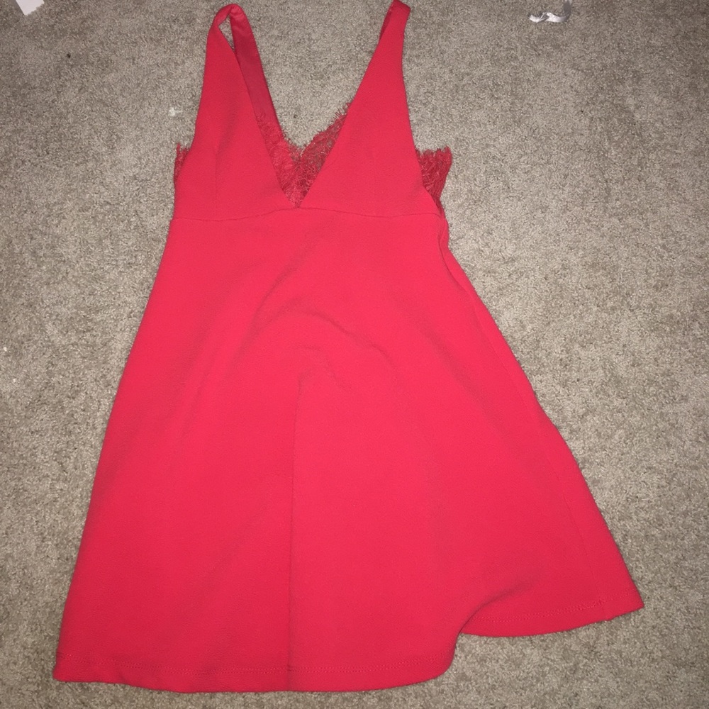 Red lace dress! Worn once!