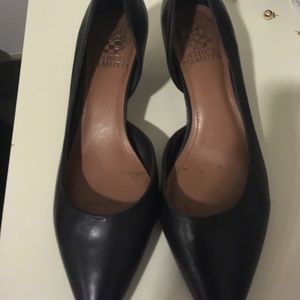 Vince Camuto black pointed shoes.