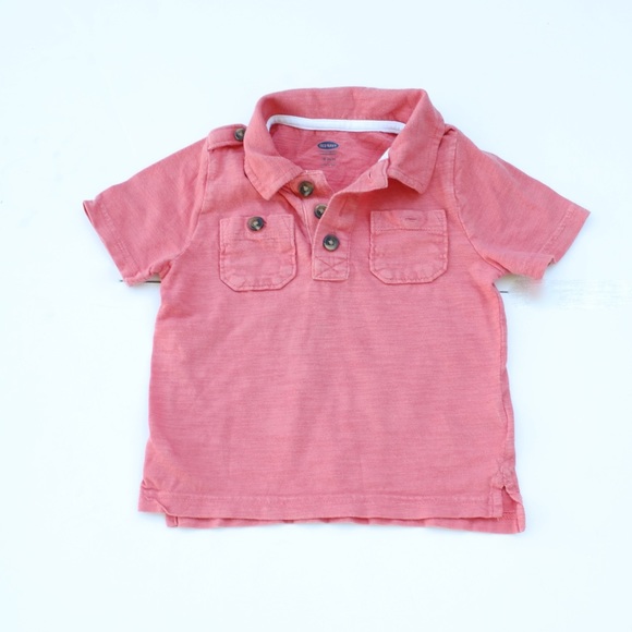 Toddler boy salmon polo top - Picture 1 of 1