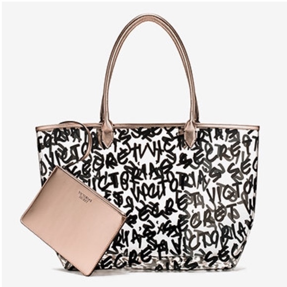 PINK Victoria's Secret Handbags - VICTORIA SECRET GRAFFITI TOTE