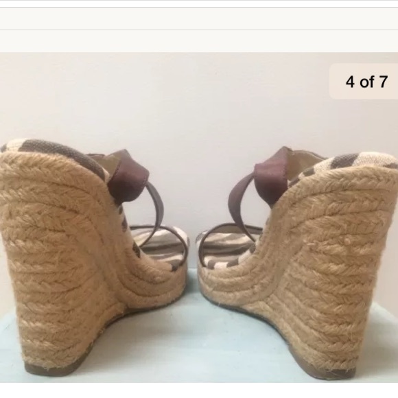 Michael Kors Zebra Espadrille Wedge Sandal, 7.5 - Picture 4 of 7