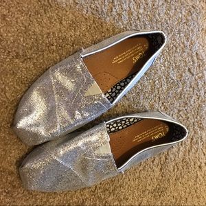 TOMS sparkle silver