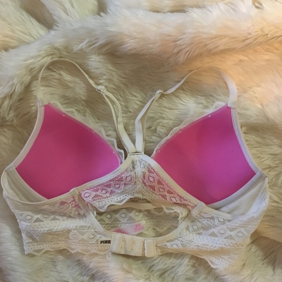 Victoria's Secret PINK lace racerback bra S - Picture 2 of 2