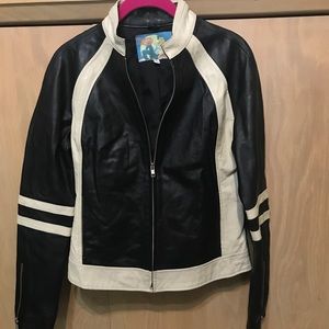 Vintage Wilson Leather racing/motorcycle jacket