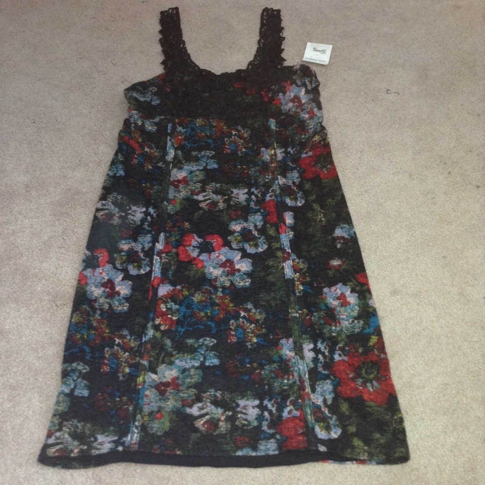 Free people L printed knockout dress black - Picture 3 of 8
