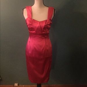 Calvin Klein raspberry cocktail dress