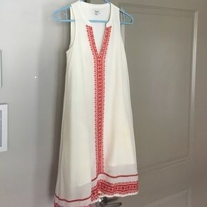 White silk Madewell dress