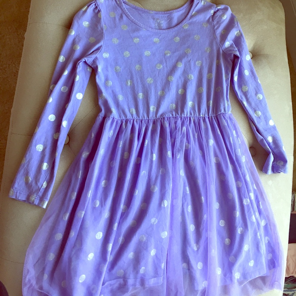 Beautiful lilac dress w/ tulle overlay size 10/12