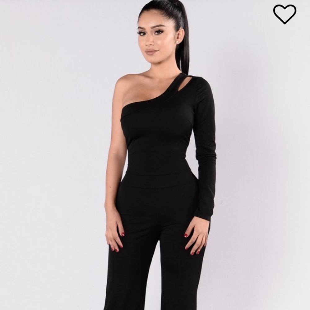 Fashion Nova One Shoulder Jumpsuit