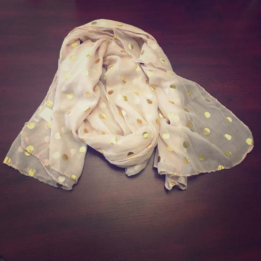 Blush & Gold scarf