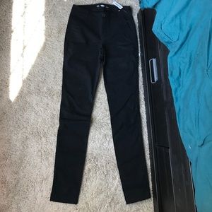 Black skinny work pants