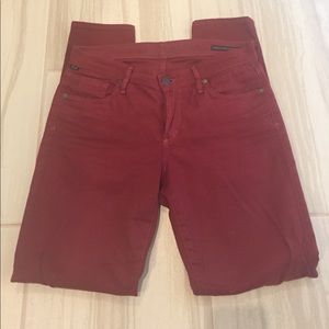 Citizens of Humanity red Thompson Medium Rise