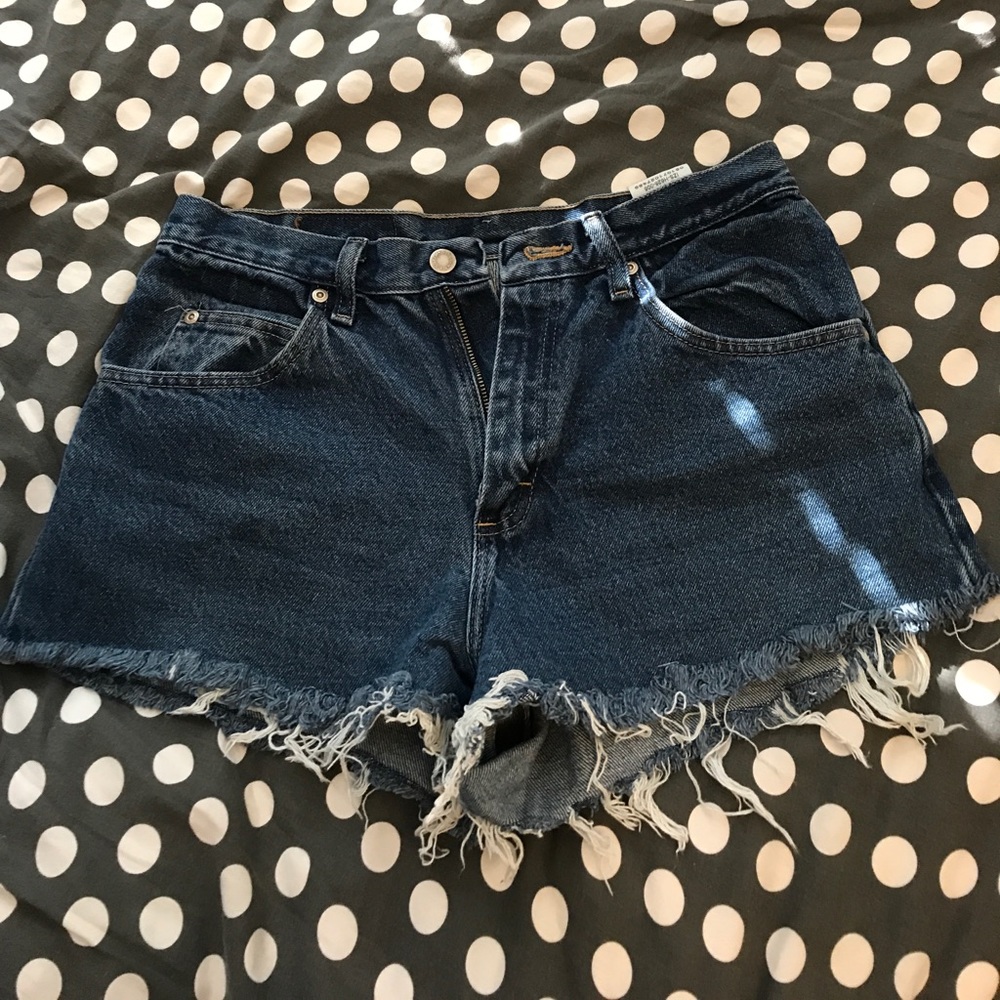 Wrangler 30 waist vintage high waisted jean shorts