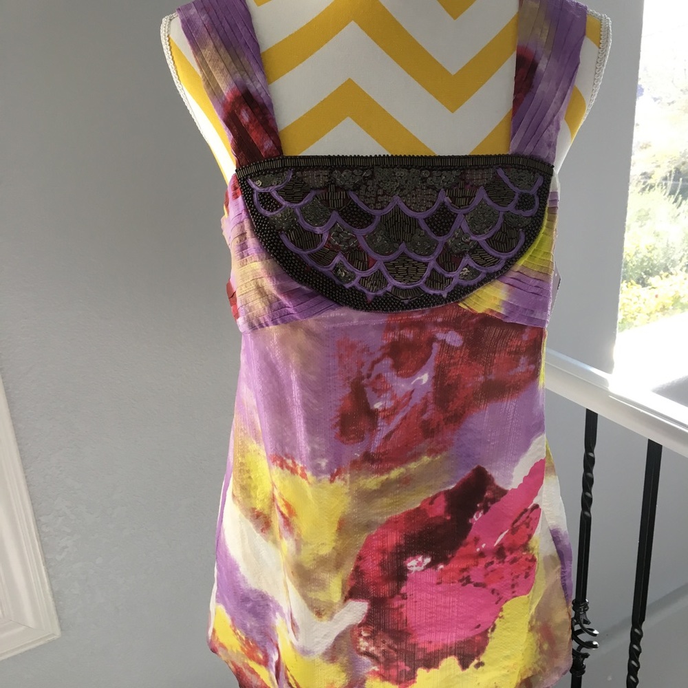Etcetra watercolor top