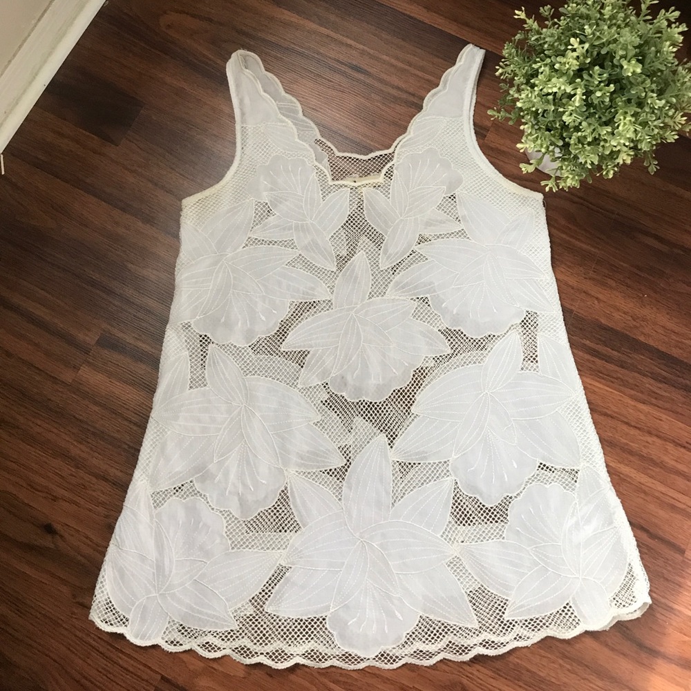 EUC lace inset tank