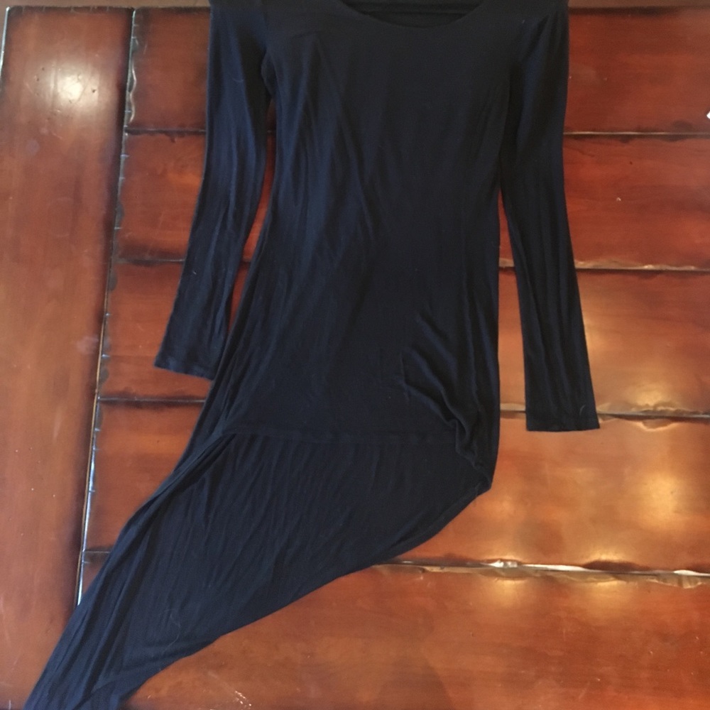 Long sleeve little black dress