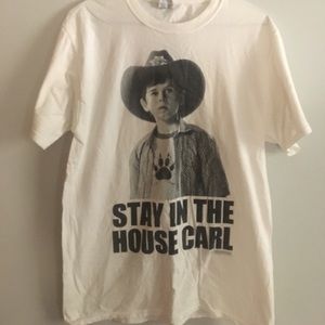 The Walking Dead "stay in the house carl" Tee