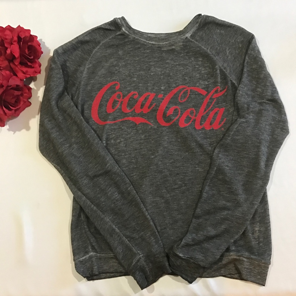 Soft Coca-Cola Gray Long-Sleeve Shirt