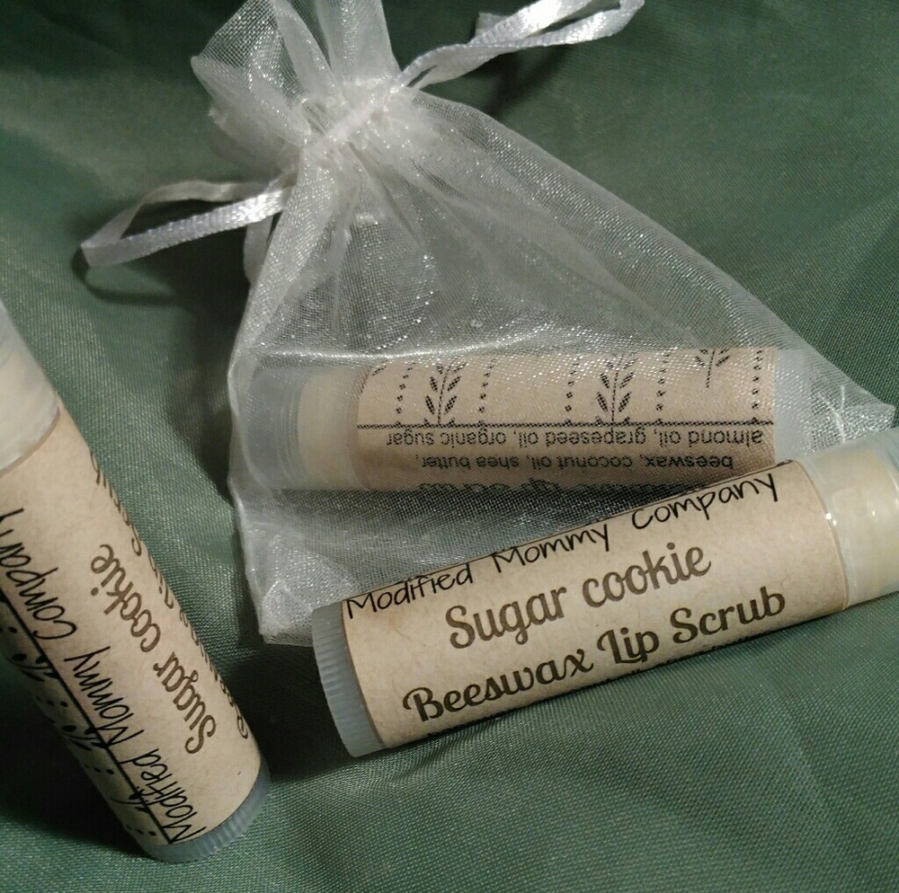 Organic beeswax Sugar Cookie lip scrub