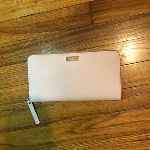 Kate spade rose pink wallet .
